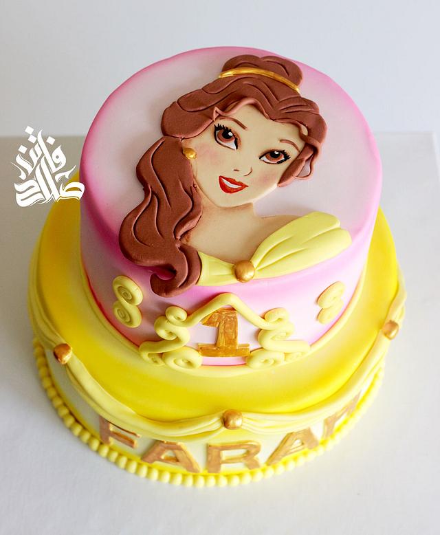 Princess Belle Cake Cake By Fatensalah Cakesdecor 2090