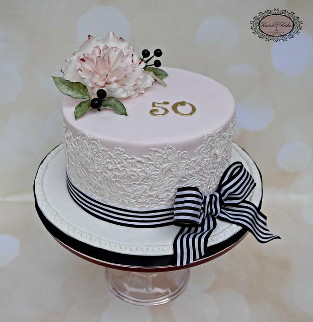 50th Birthday - Decorated Cake by Karens Kakes - CakesDecor