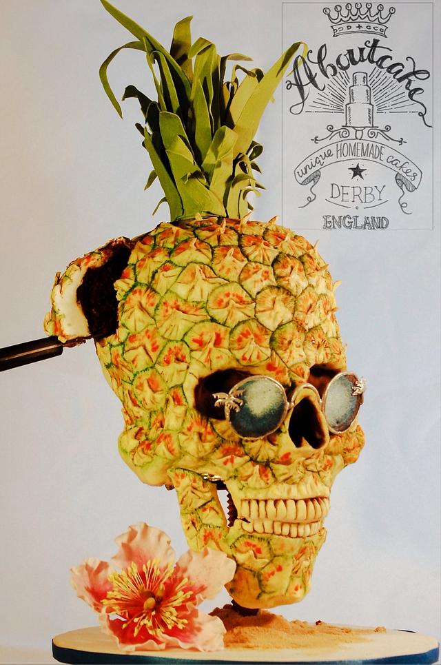 Pineapple Skull Cake Sweet Summer Collab