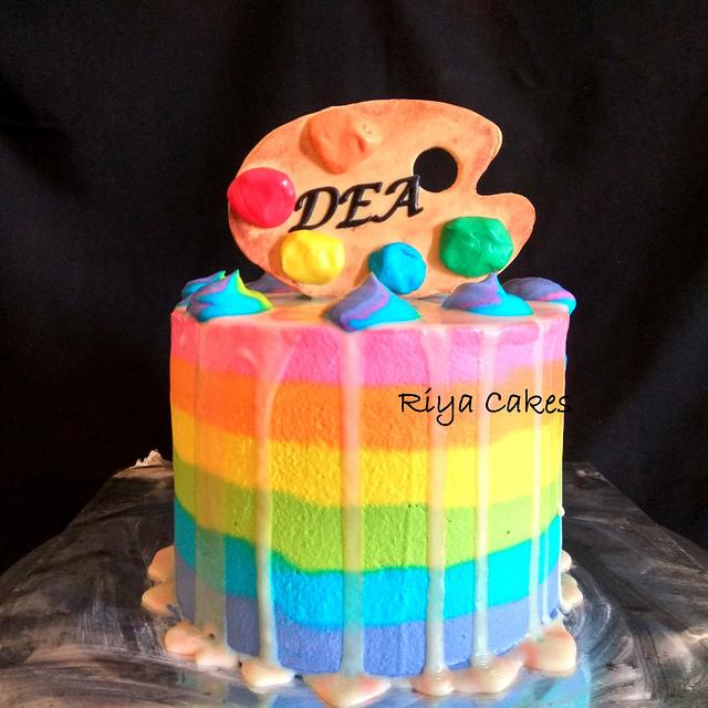 Color Palette Cake - 2 | Elegant Customized Birthday Party Cake - Dubai