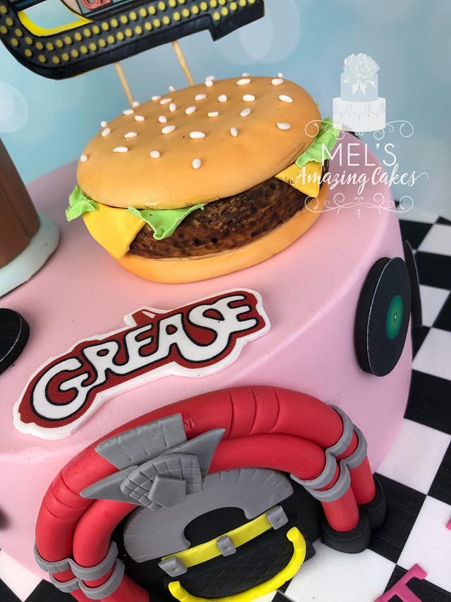 1950’s diner/ Grease inspired Cake 