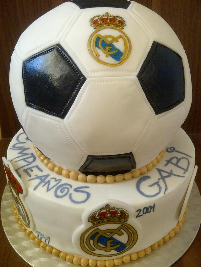 Real Madrid cake Decorated Cake by Les Delices D'Evik CakesDecor