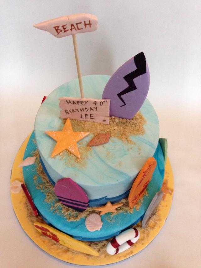 Surf cake - Cake by Gaynor's Cake Creations - CakesDecor