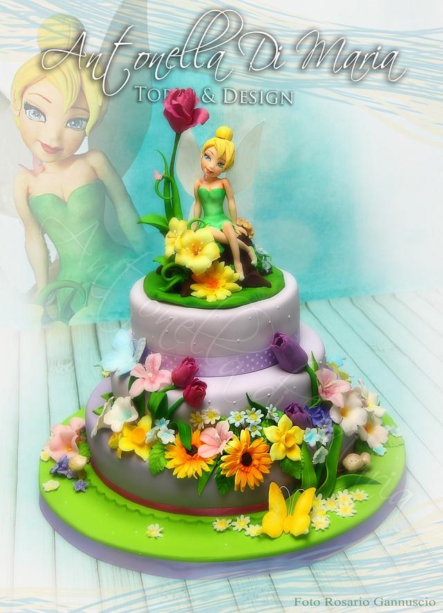 Tinkerbell Spring Cake