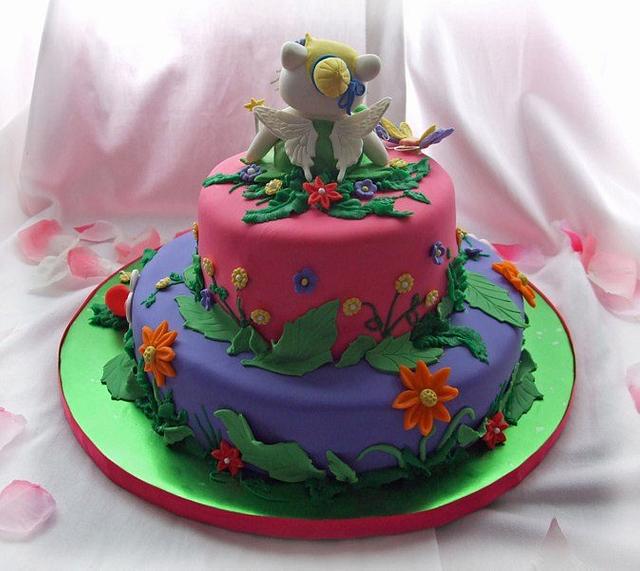 Hello Kitty/ Tinkerbell cake