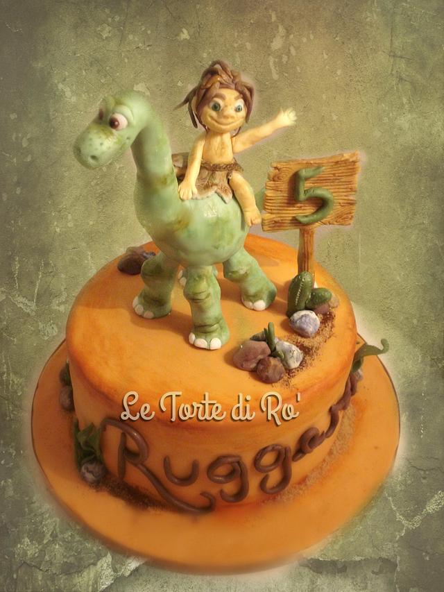 The good dinosaur cake - Decorated Cake by LE TORTE DI - CakesDecor