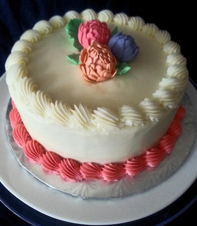 Swiss Meringue buttercream Decorated Cake by nkv CakesDecor