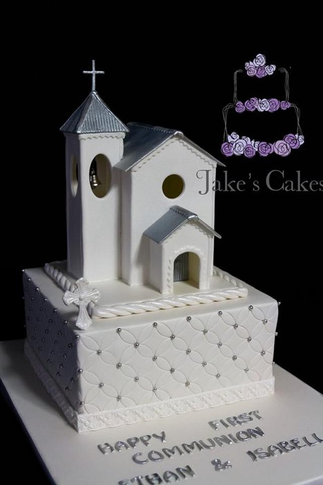 Fondant Church Holy Communion Cake Decorated Cake By Cakesdecor