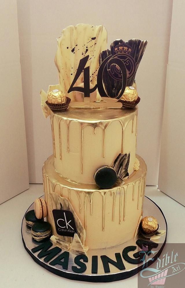 40th birthday celebration - Decorated Cake by sophia - CakesDecor
