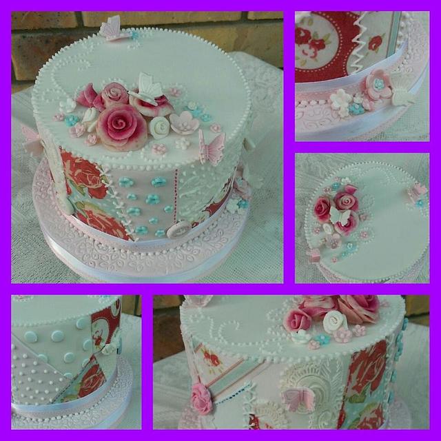 quilt cake Decorated Cake by freakymama23 CakesDecor