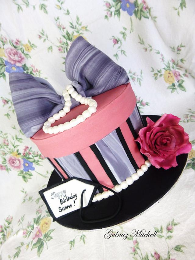The Hat Box Cake Cake by Gulnaz Mitchell CakesDecor