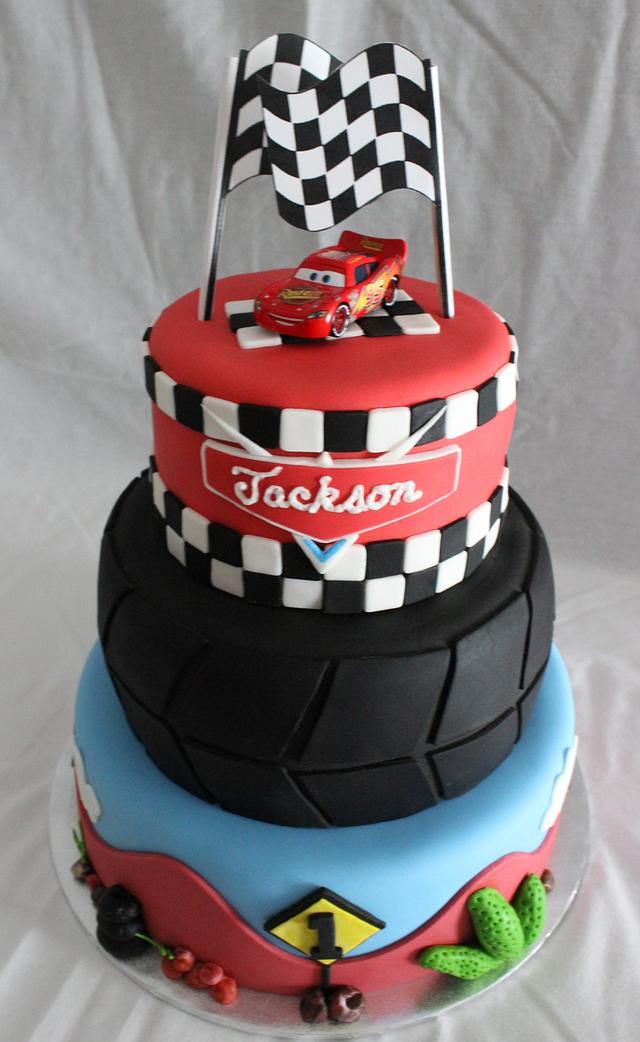 Cars Theme Cake - Decorated Cake by Cathy Gileza Schatz - CakesDecor