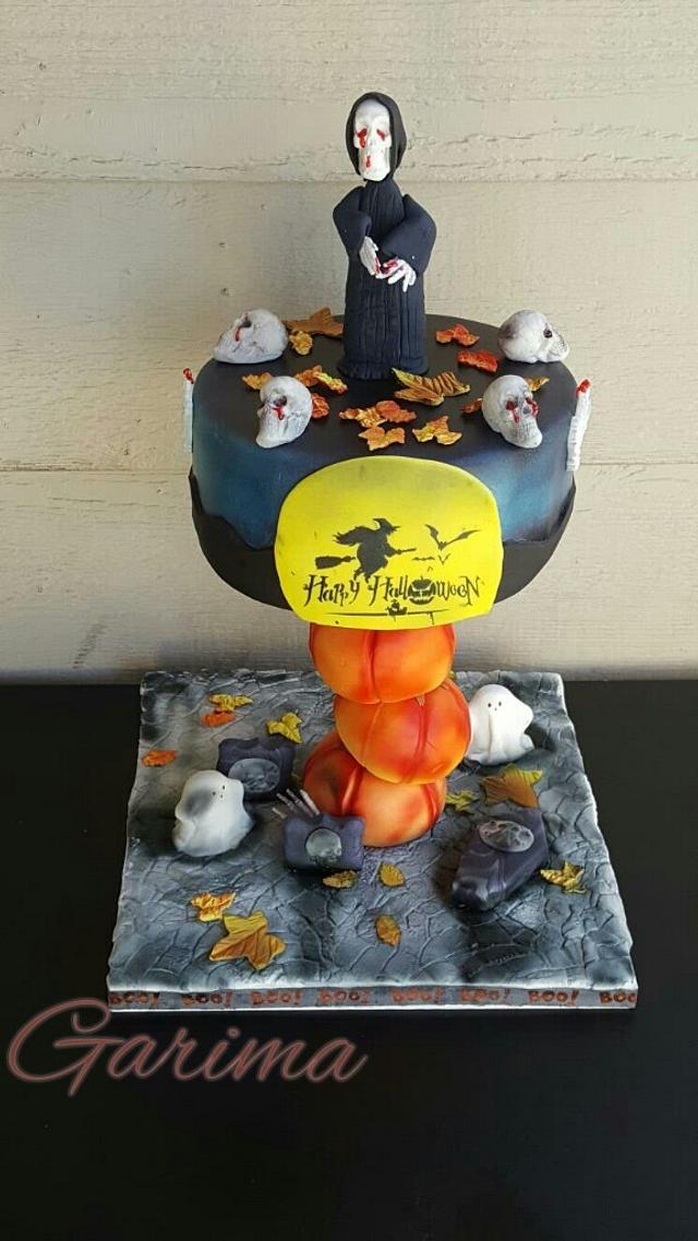 Halloween cake Decorated Cake by Garima rawat CakesDecor