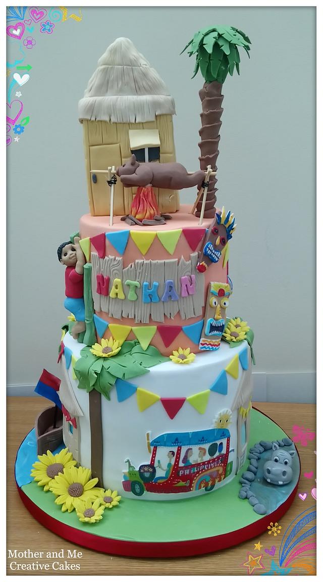 Filipino Fiesta Cake - cake by Mother and Me Creative - CakesDecor