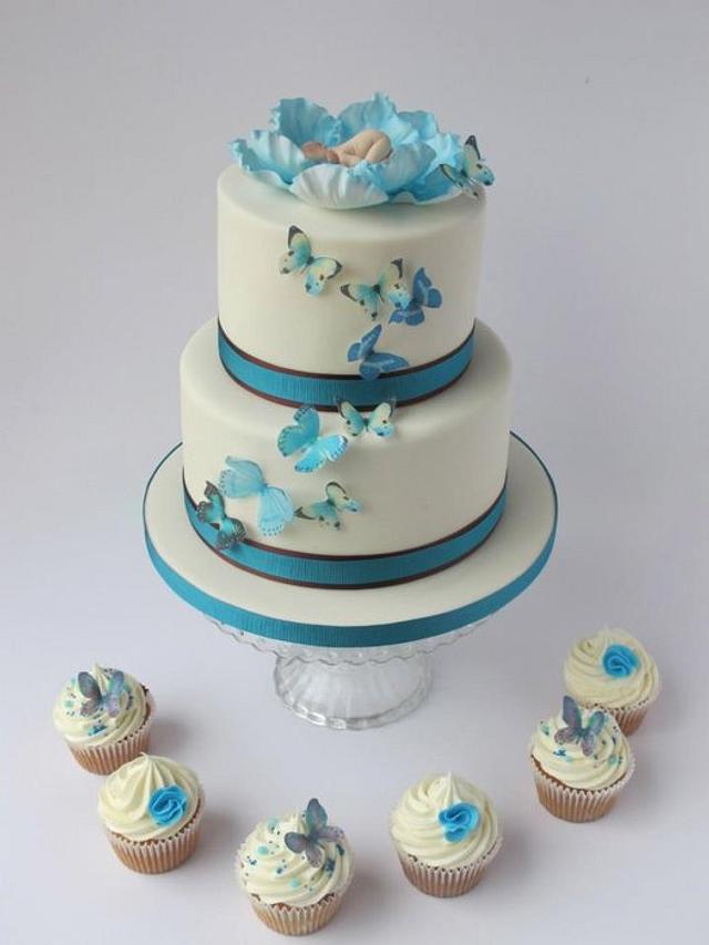 Baby boy blue - Decorated Cake by Aleshia Harrison: for - CakesDecor