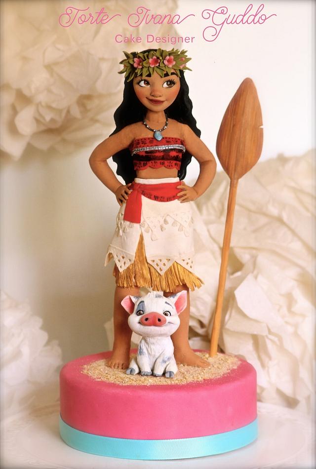 OU RUI 6pcs moana cake toppers, moana themed party supplies, birthday cake  toppers