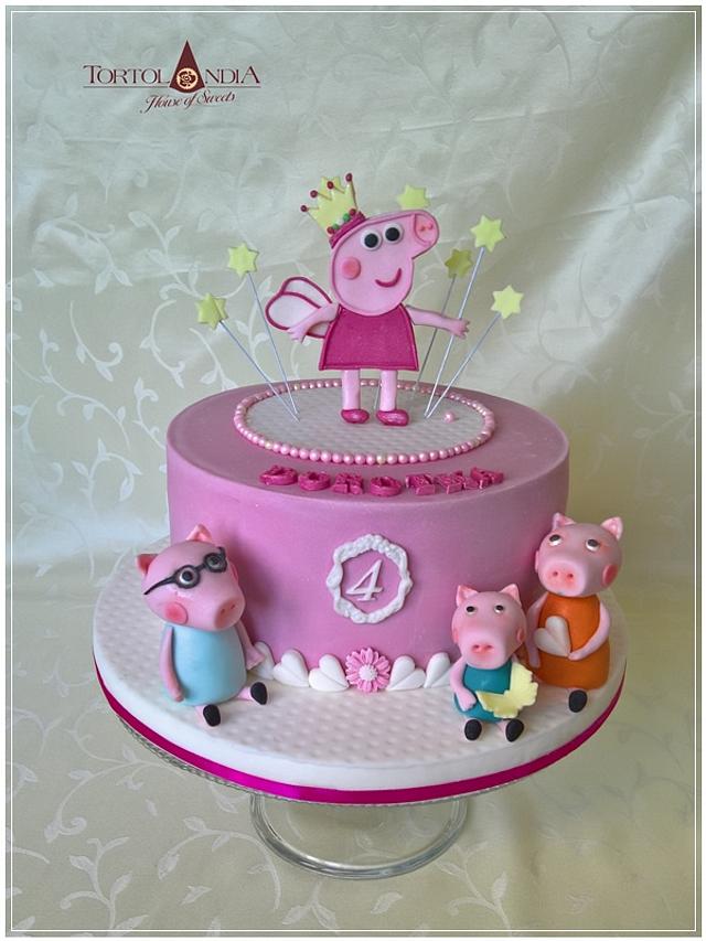 Princess Peppa Pig Decorated Cake By Tortolandia Cakesdecor