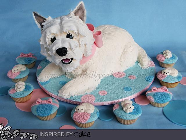 westie dog cake