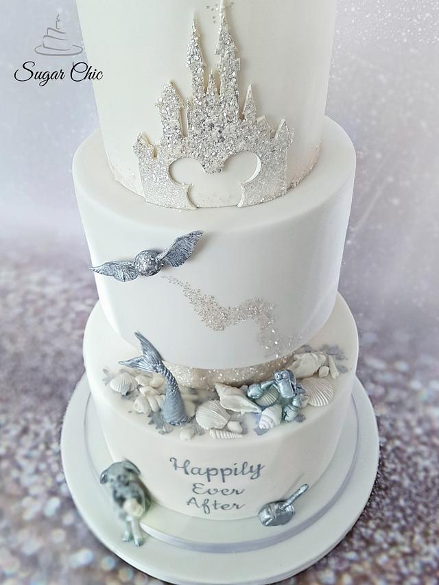 x Magical Kingdom Wedding Cake x