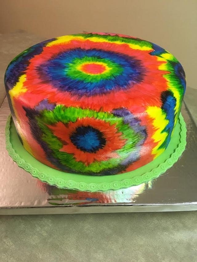 Tye Dye Cake - Decorated Cake by Sweet Art Cakes - CakesDecor