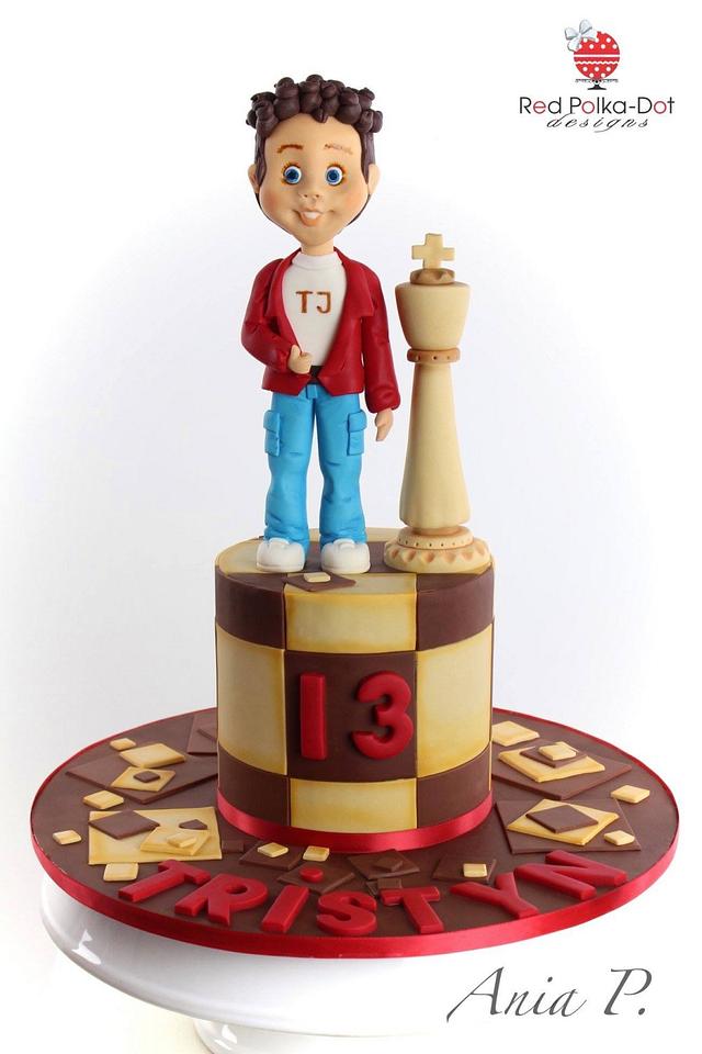 Chess & Guitar Theme Cake