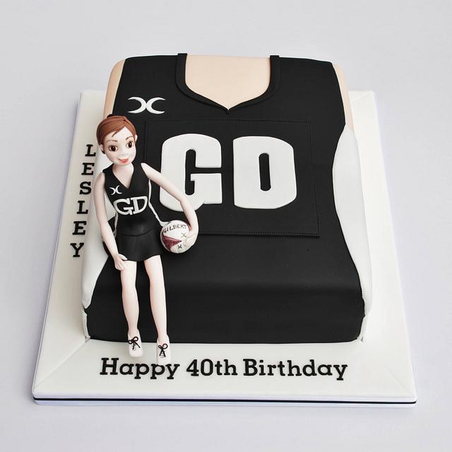 Netball cake Decorated Cake by The Sweet Life Bakes CakesDecor