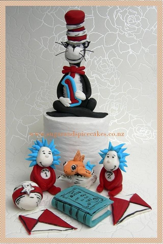Cat in the Hat & Friends Cake Toppers - fondant - Cake by - CakesDecor