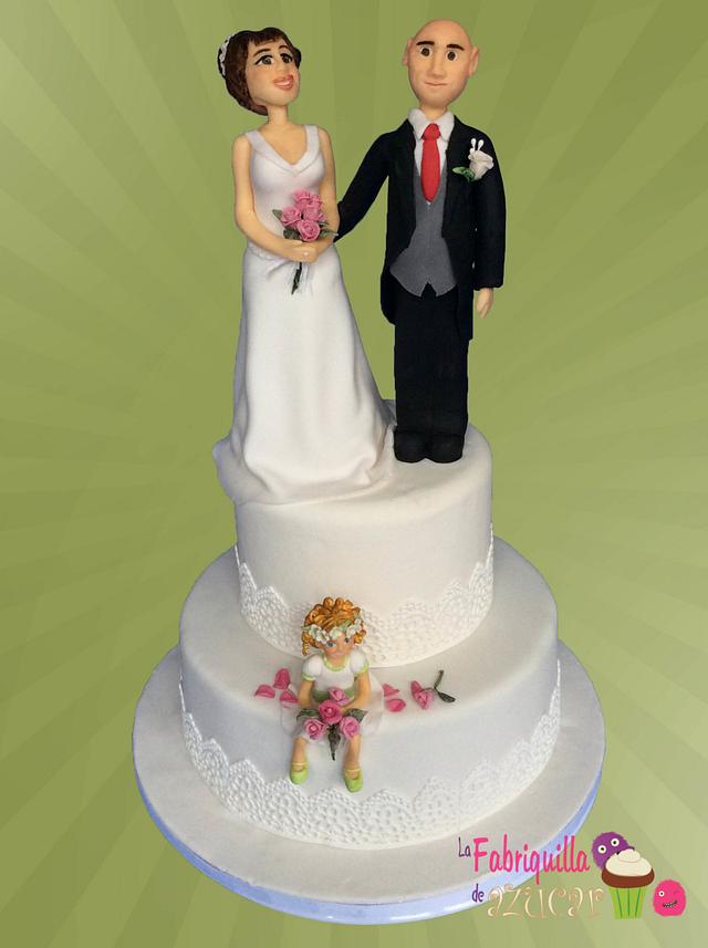 Wedding CAKE! - Decorated Cake by Fabriquilla de Azucar - CakesDecor