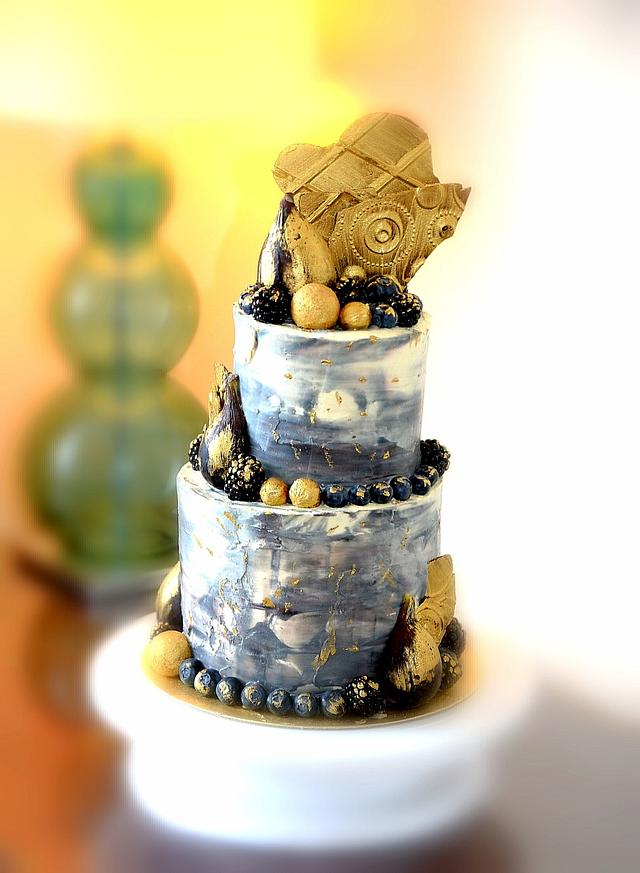 Toffee Cake Decorated Cake by Mar Roz CakesDecor
