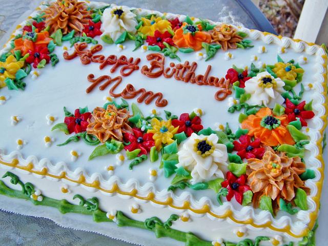 Vintage Photograph Beautiful Happy Birthday Cake in Box | eBay