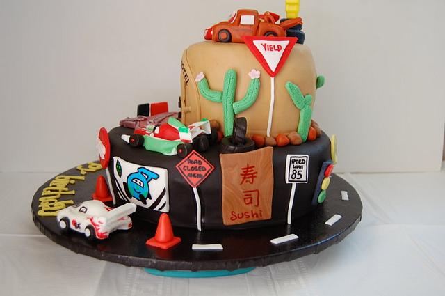 Cars 2 birthday cake - Cake by funni - CakesDecor