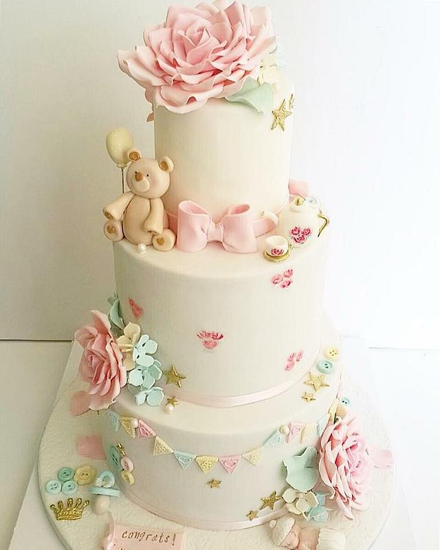 Baby Shower Cake - Decorated Cake by Shafaq's Bake House - CakesDecor