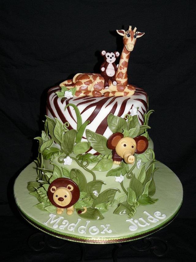 Jungle Babies - Decorated Cake by Karens Kakes - CakesDecor