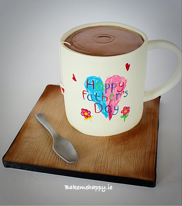 Happy Father's Day mug cake
