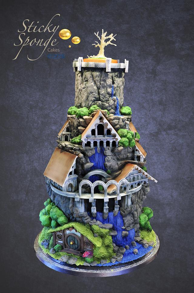 Lord of the Rings Wedding cake - Cake by Sticky Sponge - CakesDecor