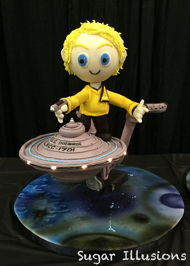 Star Trek Enterprise cake - Decorated Cake by Stacy - CakesDecor