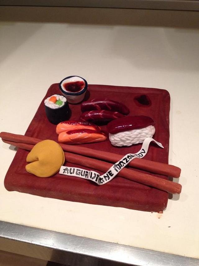 Sushi topper Decorated Cake by Micol Perugia CakesDecor