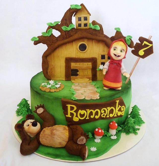 Masha and the bear - Decorated Cake by Veronika - CakesDecor