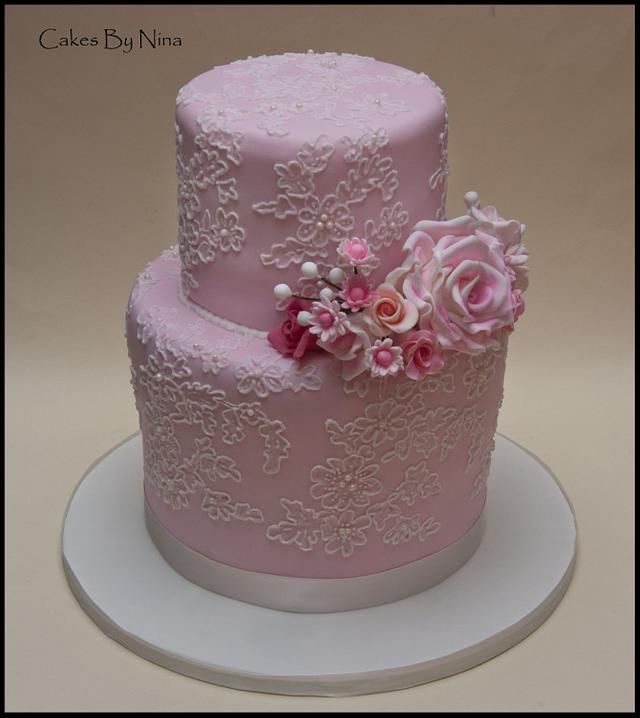 Cheeky Little Lace Number - Decorated Cake by Cakes by - CakesDecor