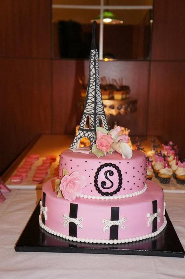 Paris Cake - Cake by KAT - CakesDecor