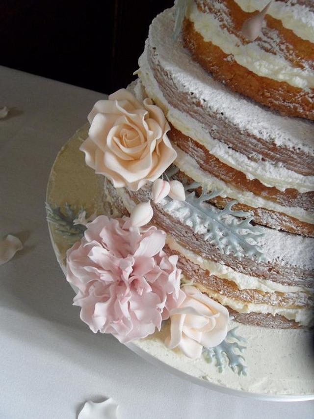 Naked Wedding Cake.