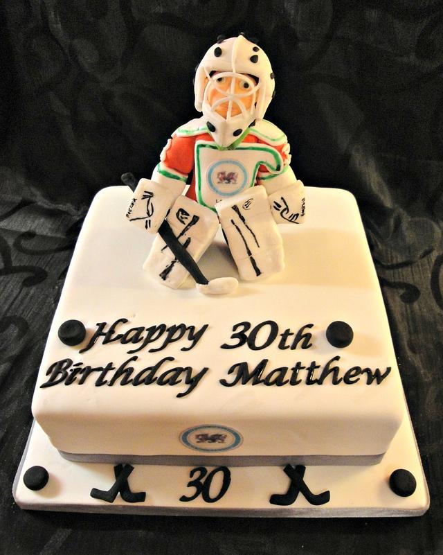 Ice Hockey Player - Decorated Cake By Sensational Sugar - Cakesdecor