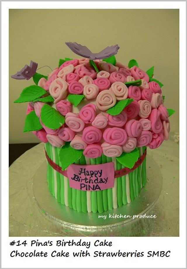 Bouquet of roses cake