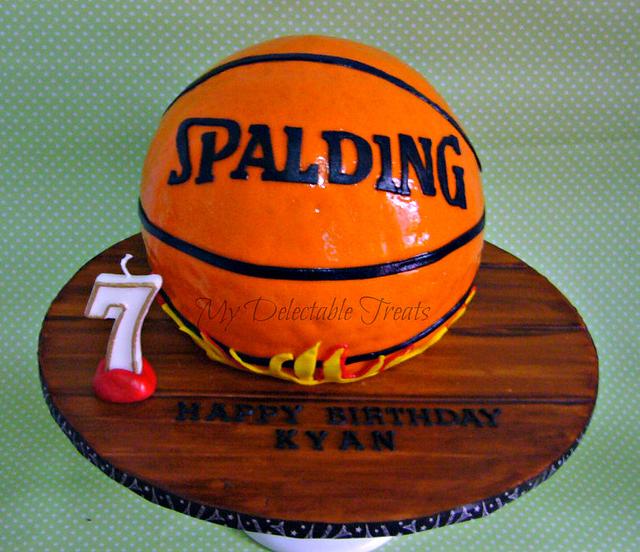 My first basketball cake - Decorated Cake by Donna - CakesDecor