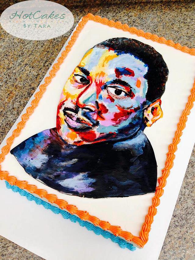 Martin Luther King Cake Decorated Cake by HotCakes by CakesDecor