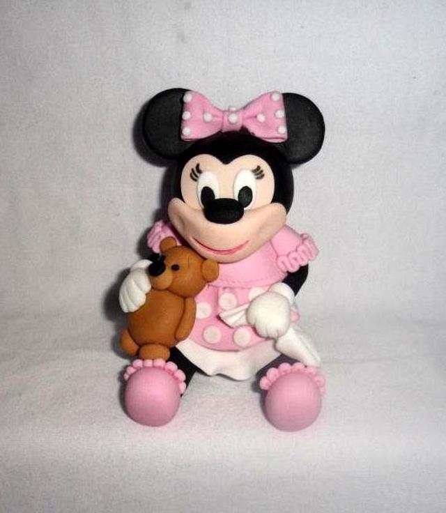 minnie mouse cake topper figurine