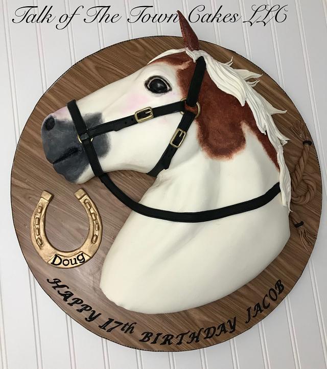 Horse head cake Decorated Cake by The Cake Mamba CakesDecor