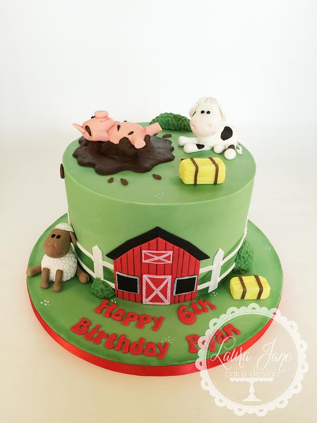 Farm Yard Cake - Cake by Laura Davis - CakesDecor