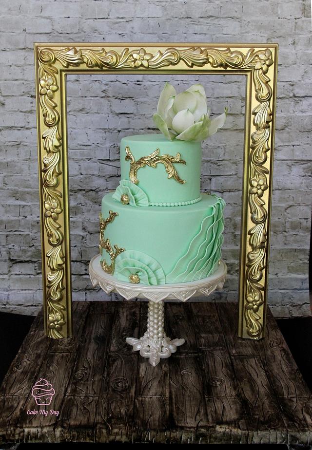 A 3D Sugar Painting - Decorated Cake by Cake My Day - CakesDecor