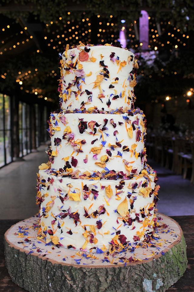Edible petal cake Decorated Cake by Cherish Cakes by CakesDecor